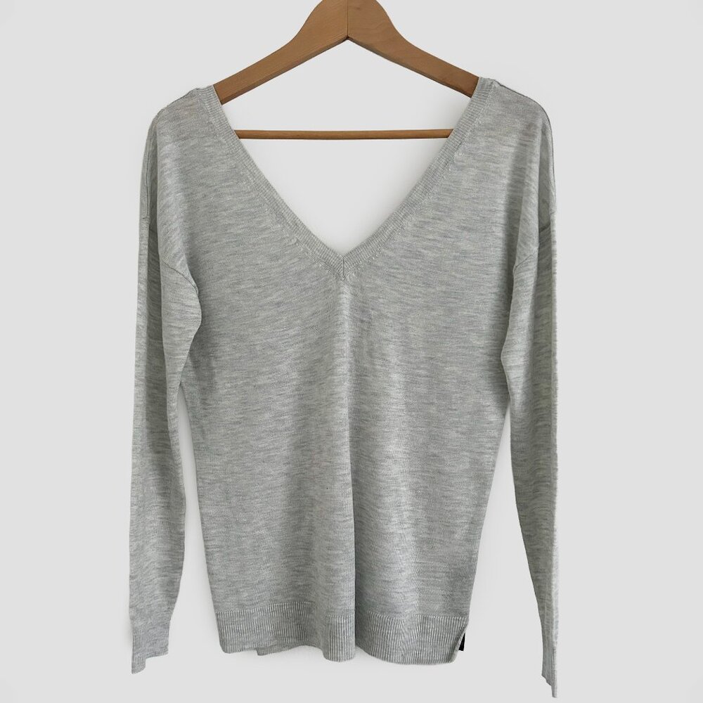 V-Neck/Off Shoulder Sweater Top by Zara
